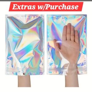 NWT -20 6x9 Iridescent Holographic Resealable Gift/Storage Bags